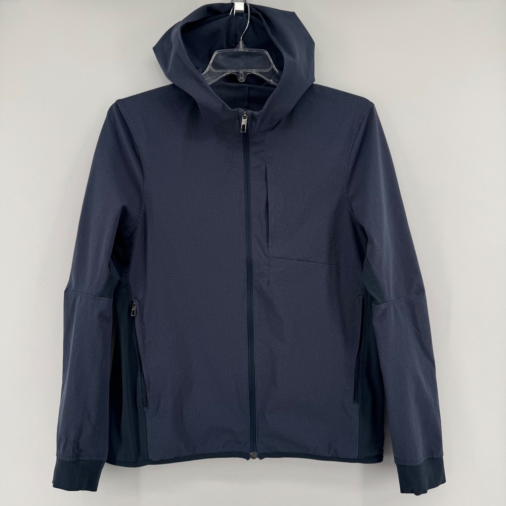Lululemon Vent Tech Hoodie Jacket Full Zip Navy Men's Medium Athletic